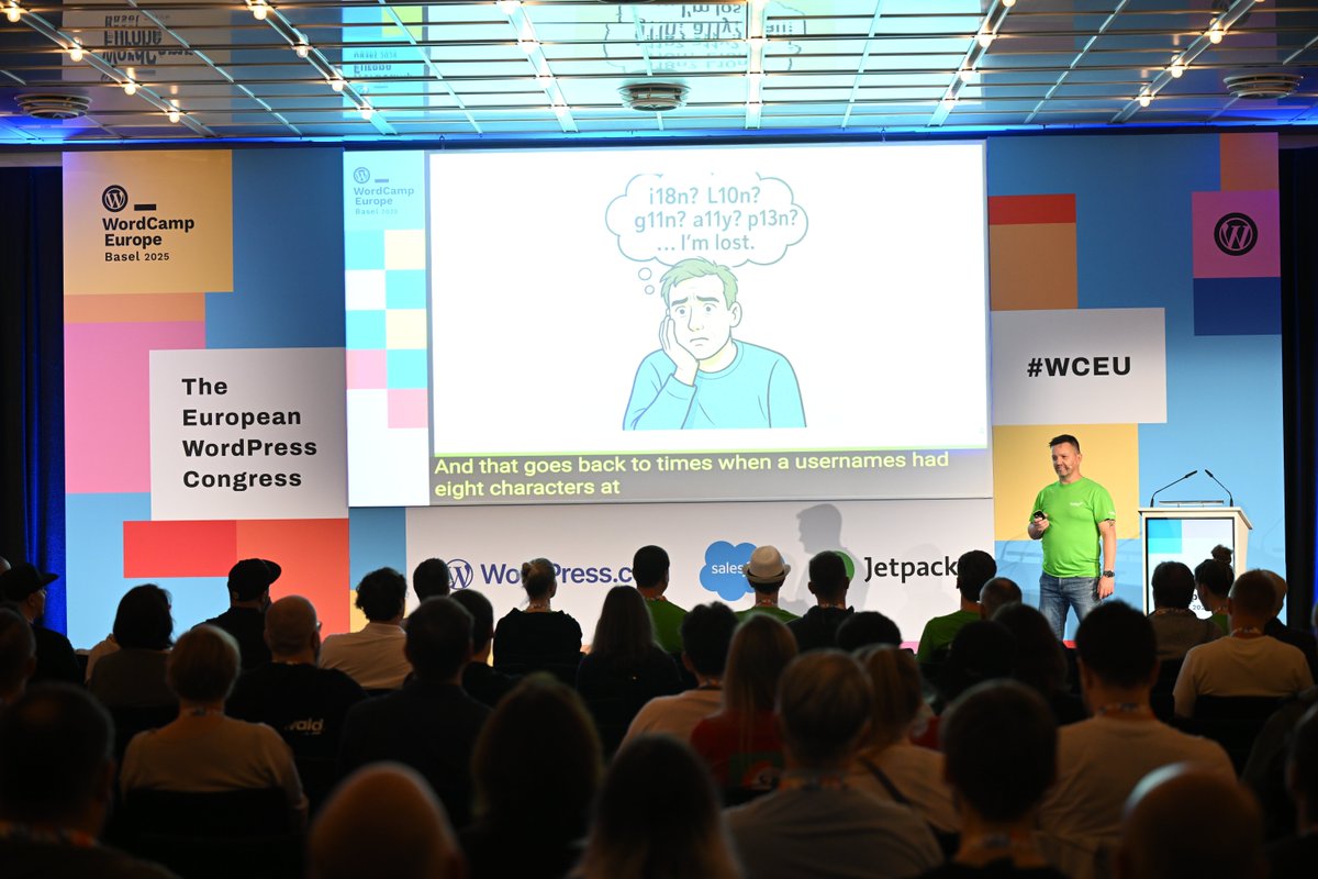 syde_gmbh's tweet image. 🌍  Syde’s own Dennis Plötner took the stage at #WCEU2025 to demystify multilingual WordPress for developers. Check out the recording 👉 eu1.hubs.ly/H0kXhnX0

#WCEU #MultilingualWeb #WPDeveloper #WebDevelopment #WordPress #Internationalization #Localization