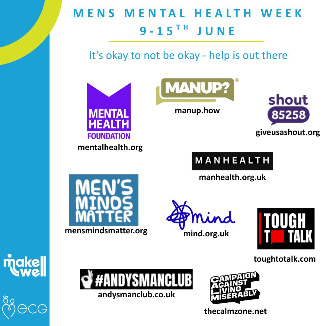 Men's mental health matters. 💙 It's okay to not be okay, and it's brave to reach out for help. Whether you are you're dealing with stress, anxiety, depression, or just need someone to talk to, support is available. Check out these resources below for help.