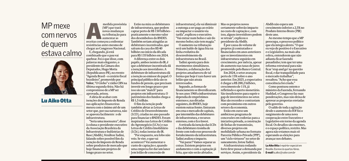 Josie Melo 🇧🇷ela é nossa (@josie_melo) on Twitter photo "Por enquanto, seu lobo 🐺 não veio. Se vier, o que vai acontecer? Venilton Tadini, ex-presidente Abdib, entrevista a <a href="/luaiko/">Lu Aiko Otta</a> <a href="/valoreconomico/">Valor Econômico</a> recomendo <a href="/_robertomotta/">Roberto Motta</a> <a href="/EconomicsArtBRL/">Nilson_Teixeira</a> <a href="/lucas_roblesp/">EconoInfra🏗️💲🛣️ 🇺🇦</a> <a href="/Seneguini/">Seneguini</a> <a href="/reztirps/">Andre Spritzer</a> <a href="/pedroalem/">pedro polini</a> <a href="/rvitoria/">Rafaela Vitoria</a> "Por enquanto, seu lobo 🐺 não veio. Se vier, o que vai acontecer? Venilton Tadini, ex-presidente Abdib, entrevista a <a href="/luaiko/">Lu Aiko Otta</a> <a href="/valoreconomico/">Valor Econômico</a> recomendo <a href="/_robertomotta/">Roberto Motta</a> <a href="/EconomicsArtBRL/">Nilson_Teixeira</a> <a href="/lucas_roblesp/">EconoInfra🏗️💲🛣️ 🇺🇦</a> <a href="/Seneguini/">Seneguini</a> <a href="/reztirps/">Andre Spritzer</a> <a href="/pedroalem/">pedro polini</a> <a href="/rvitoria/">Rafaela Vitoria</a>