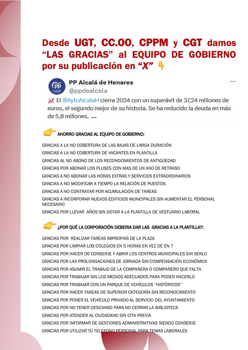 ugt_aytoalcala's tweet image. Gracias