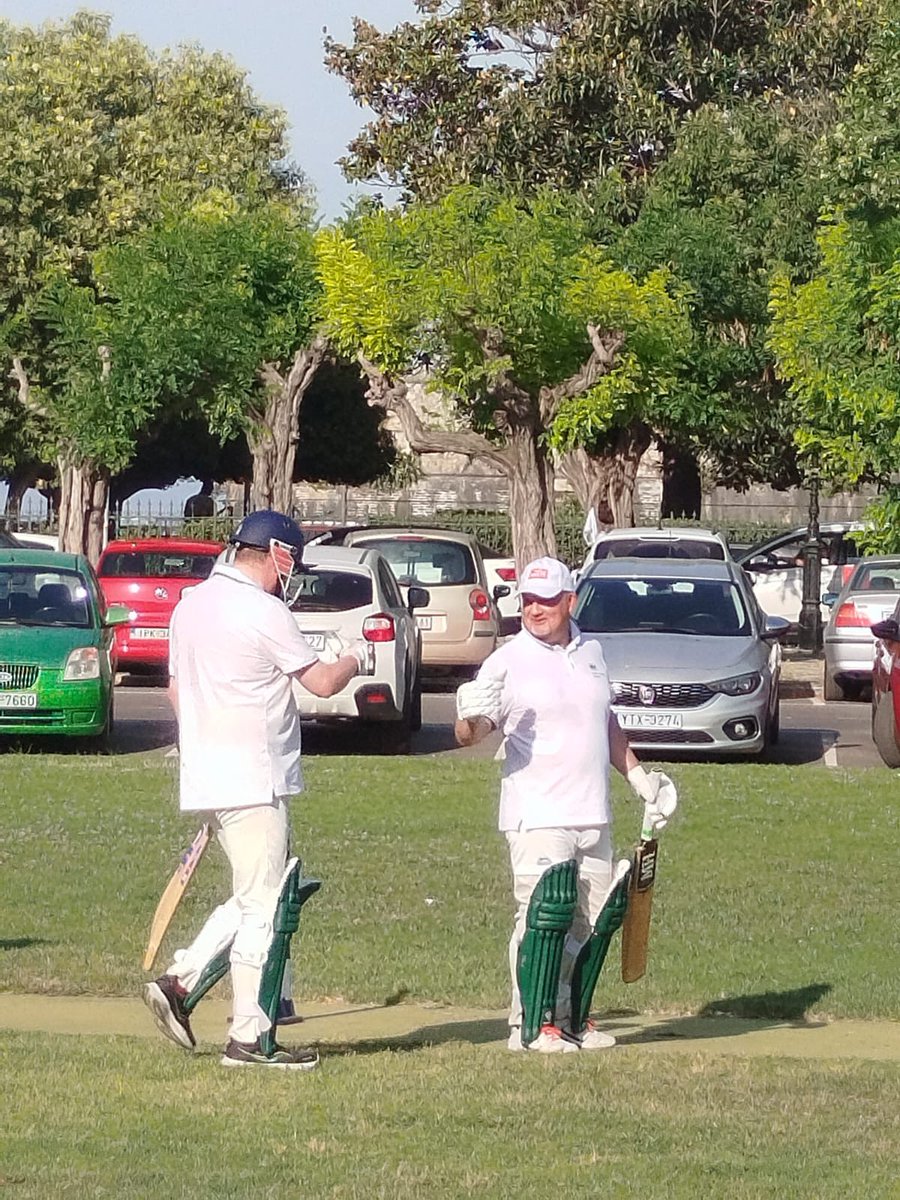ukingreece's tweet photo. That was fun! 🤩 

To wrap up our cricket events, yesterday we held a friendly 🏏 match against Corfu XI at the #cricket pitch in the Corfu Spianada square.

With thanks to #HellenicCricketFederation and #AndyCaddick for a great match!
  
#UKinGreece #KBP2025 @FCDOMJLodge https://t.co/9jLkHlQHKi