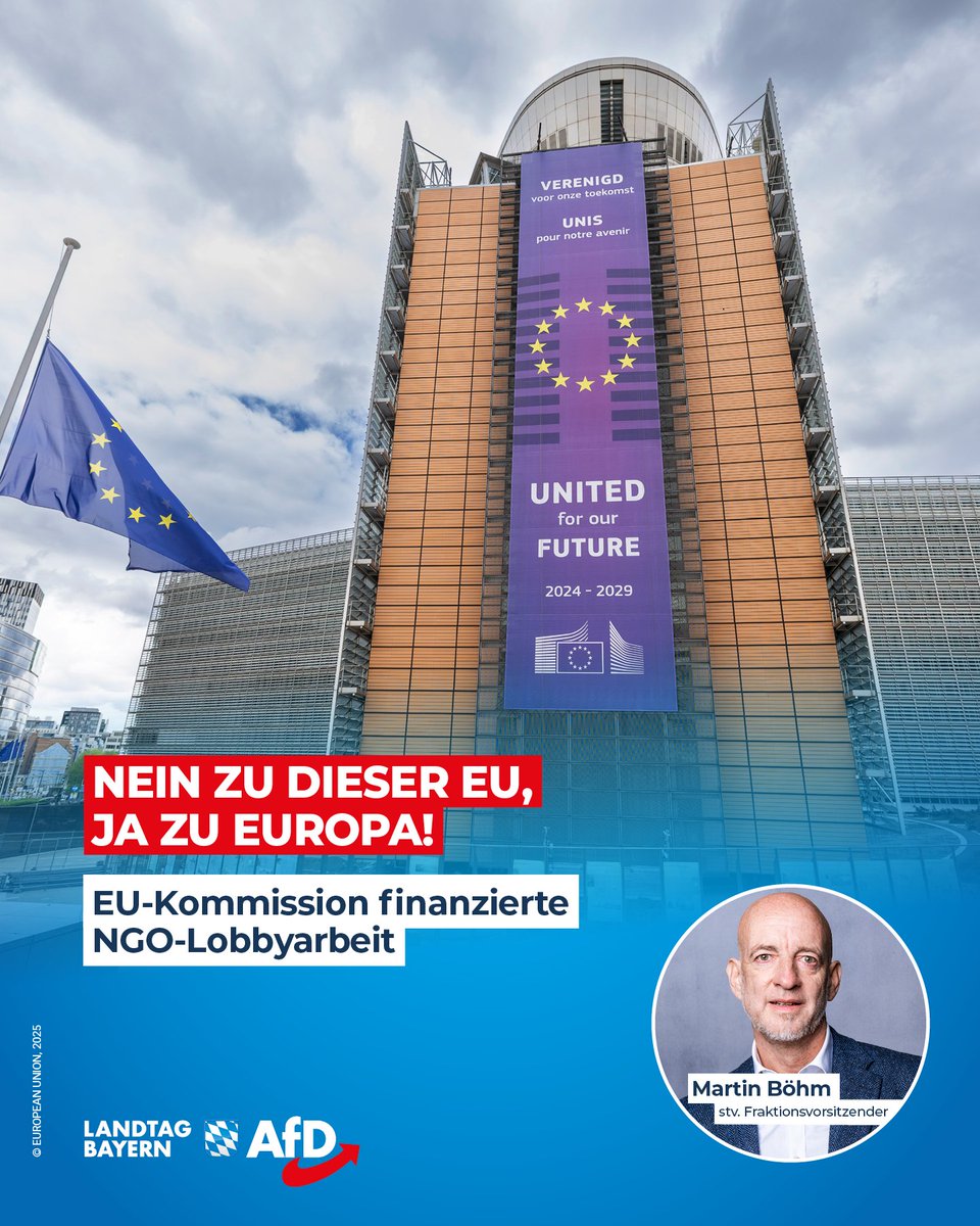 Martin Böhm: EU-Kommission finanzierte NGO-Lobbyarbeit – Nein zu dieser EU, Ja zu Europa!

Geleakte Unterlagen erschüttern die EU: Wie die „Welt“ nach investigativer Recherche berichtet, bezahlte die EU-Kommission „Umweltorganisationen“ für Lobbyarbeit! Auch deutsche Firmen