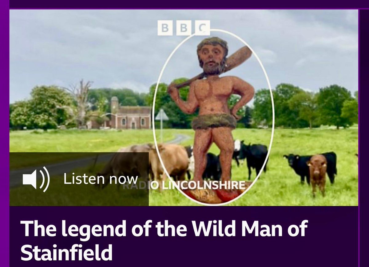 Lincolnshire Folk Tales Project (@lincsfolk) on Twitter photo The legend of the Wild Man of Stainfield is discussed by project lead @rorywaterman in this episode of <a href="/BBCRadioLincs/">BBC Lincolnshire</a> Secret Lincolnshire (who accidentally says fifteenth, not sixteenth, century – but never mind). <a href="/ntuhum/">NTU School of Arts and Humanities</a> <a href="/ahrcpress/">Arts and Humanities Research Council</a>
bbc.co.uk/sounds/play/p0… The legend of the Wild Man of Stainfield is discussed by project lead @rorywaterman in this episode of <a href="/BBCRadioLincs/">BBC Lincolnshire</a> Secret Lincolnshire (who accidentally says fifteenth, not sixteenth, century – but never mind). <a href="/ntuhum/">NTU School of Arts and Humanities</a> <a href="/ahrcpress/">Arts and Humanities Research Council</a>
bbc.co.uk/sounds/play/p0…