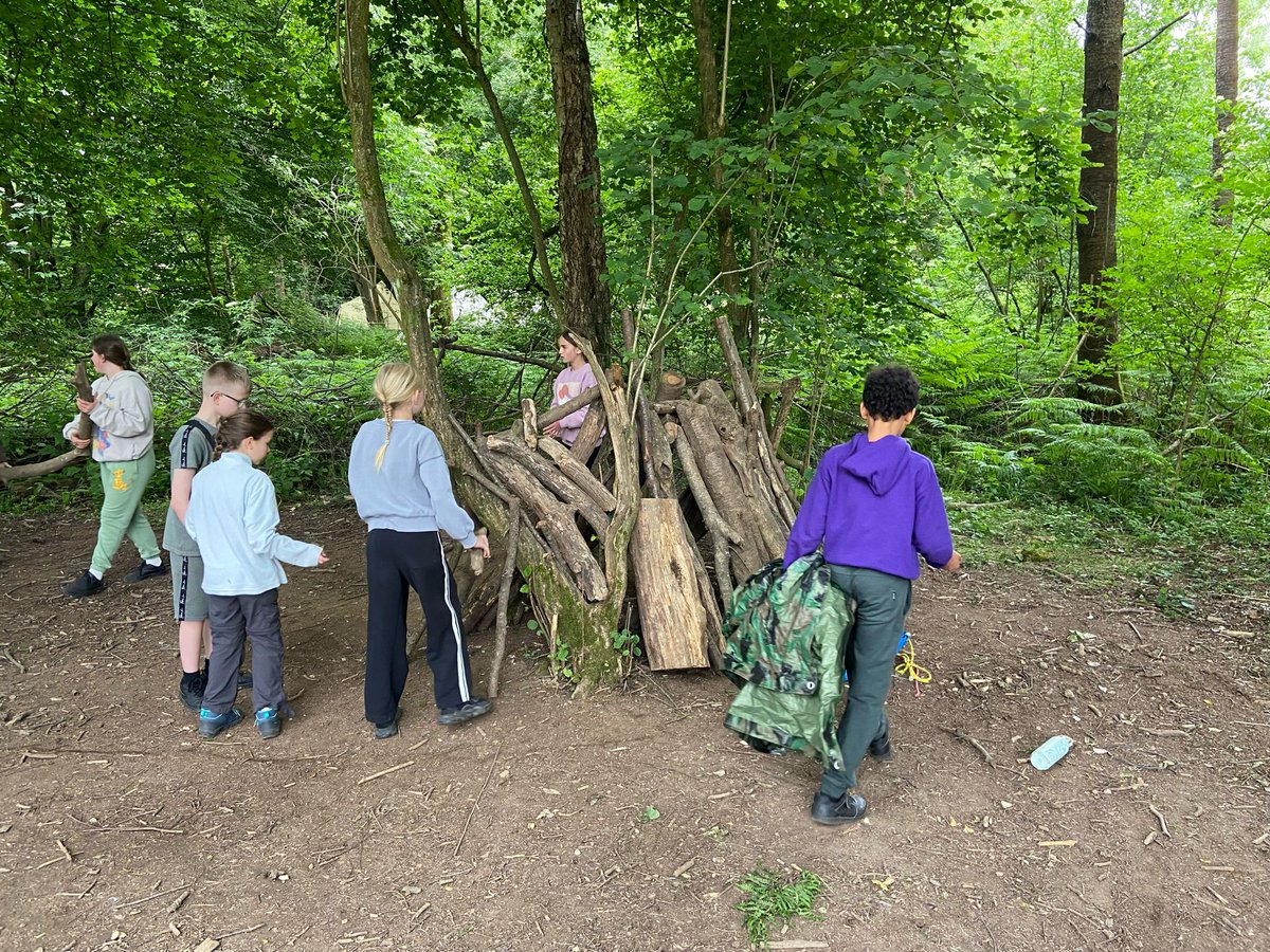Shelter building in action!