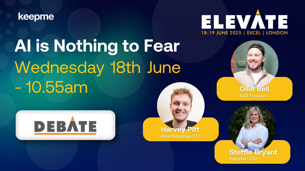 🎤 Forget what you know about traditional panels - this one’s built to spark real #debate. 🔥

🗓️ Wed 18 June, 10:55am: AI Is Nothing to Fear
📍 Elevate Debate Stage

#antares #gymleadgeneration #memberacquisition #fitnessindustry #AIinnovation #gymsales #Elevate2025 #AIinFitness
