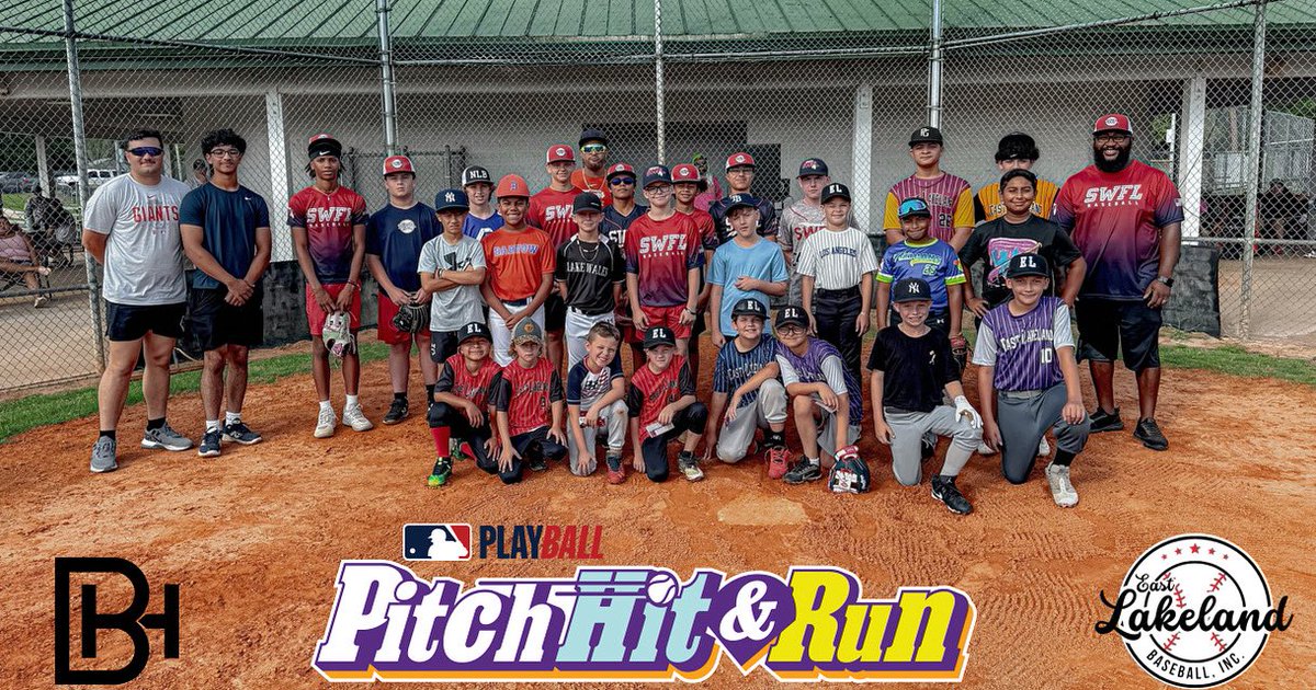 CoachDavino's tweet image. Our mission at Baseball Haven Foundation is to provide the youth in the community with opportunities to play baseball and live out their dreams. We like to thank East Lakeland Baseball Inc in their support in our foundation and co-hosting the MLB Pitch, Hit and Run event.