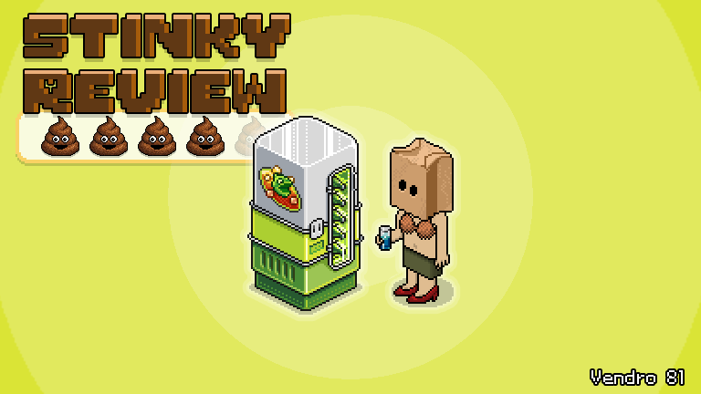 stinkywilfy's tweet photo. STINKY REVIEW
Vendro 81 on @HabboOrigins 
---

HISTORY LESSON TIME (which I only found out about recently). The latest rare, Vendro 81, is an redesign on the Mountain Dew Machine which was only attainable on the original hotel through scripting tools. This became an iconic staple within the scripting community. 

How very interesting...

Anyways, cut a long story short, it's cute. It's the closest Im going to get to a fesh machine. Love the colours. Disappointed you don't hold a bottle that is displayed in the furni. 

---
RATING: 💩💩💩💩
it no longer stinks of fesh
---

🎁 To be in for the chance to win this SODA MACHINE, please REPOST.