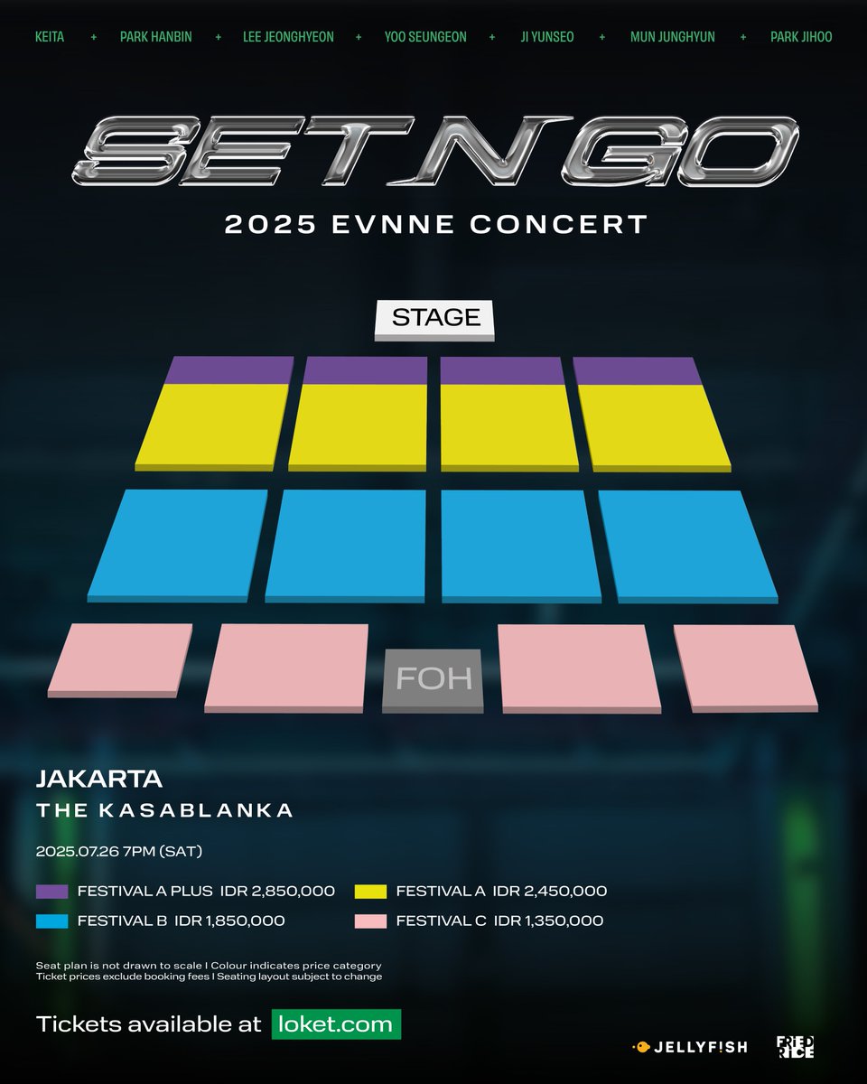 friedrice_live's tweet photo. 🇮🇩 Jakarta, thank you for the incredible love, and now it’s your turn! EVNNE is giving back with special new fan benefits just for the Jakarta stop! 🎉

🎉 Be part of this special night and stand a chance to win exclusive fan rewards!
🎟️ Don’t miss out — purchase your tickets before 14 July 2025 (Mon), 11:59PM (WIB) 🔗 https://t.co/ChEqnHIngO

𝟮𝟬𝟮𝟱 𝗘𝗩𝗡𝗡𝗘 𝗖𝗢𝗡𝗖𝗘𝗥𝗧 ‘𝗦𝗘𝗧 𝗡 𝗚𝗢’ 𝗝𝗔𝗞𝗔𝗥𝗧𝗔
📅 Date: 26 July 2025 (Sat)
⏰ Time: 7PM
📍 Venue: The Kasablanka
🔗: https://t.co/ChEqnHIngO

#EVNNE #이븐 #2025EVNNECONCERT #SET_N_GO_TOUR #SET_N_GO_JKT #FriedRiceEnt