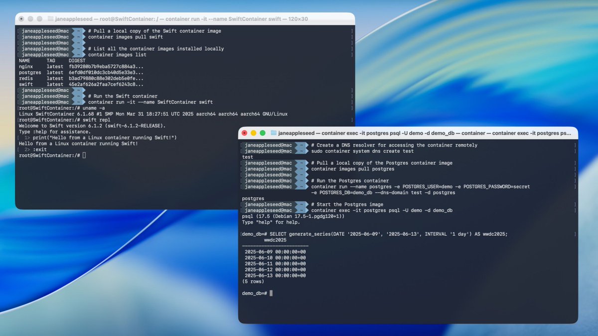 melanews's tweet image. macOS 26 Tahoe introduce il Containerization Framework, permettendo l&apos;esecuzione di container Linux su Mac. Ottimizzato per Apple Silicon, offre portabilità e coerenza tra sviluppo e produzione. 🚀 #macOS #Apple #LinuxContainer