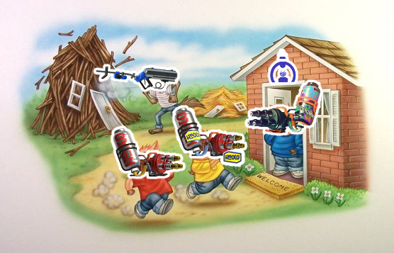 스피너 돼지 삼형제