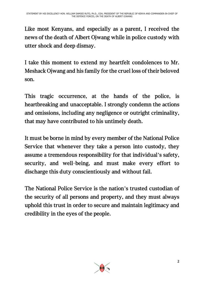 William Samoei Ruto, PhD tweet media