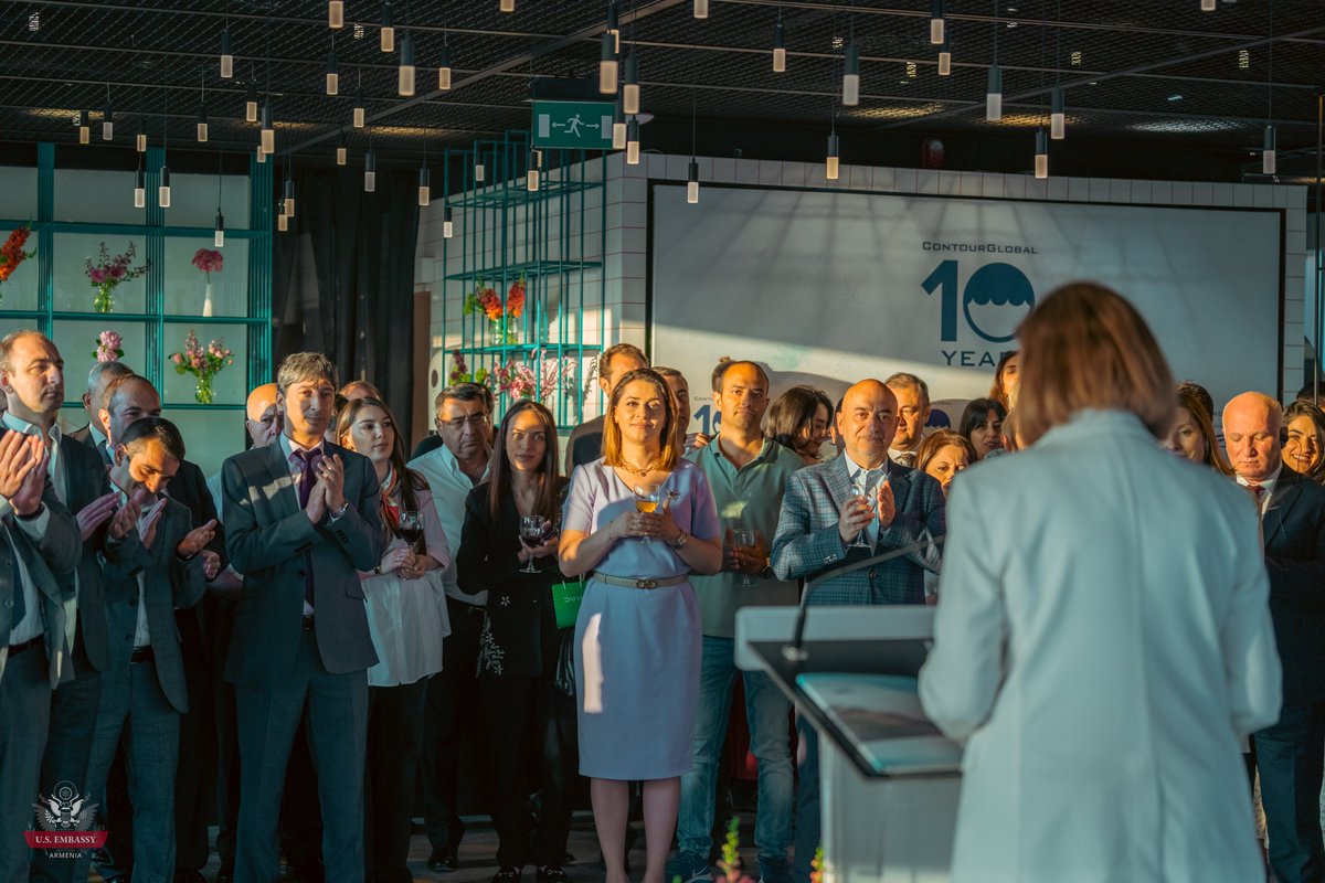 Congratulations to ContourGlobal on its 10th anniversary! Ambassador Kvien was honored to join the company’s anniversary celebration to mark its significant investment in Armenia’s energy sector and the value it has delivered for Americans and Armenians.