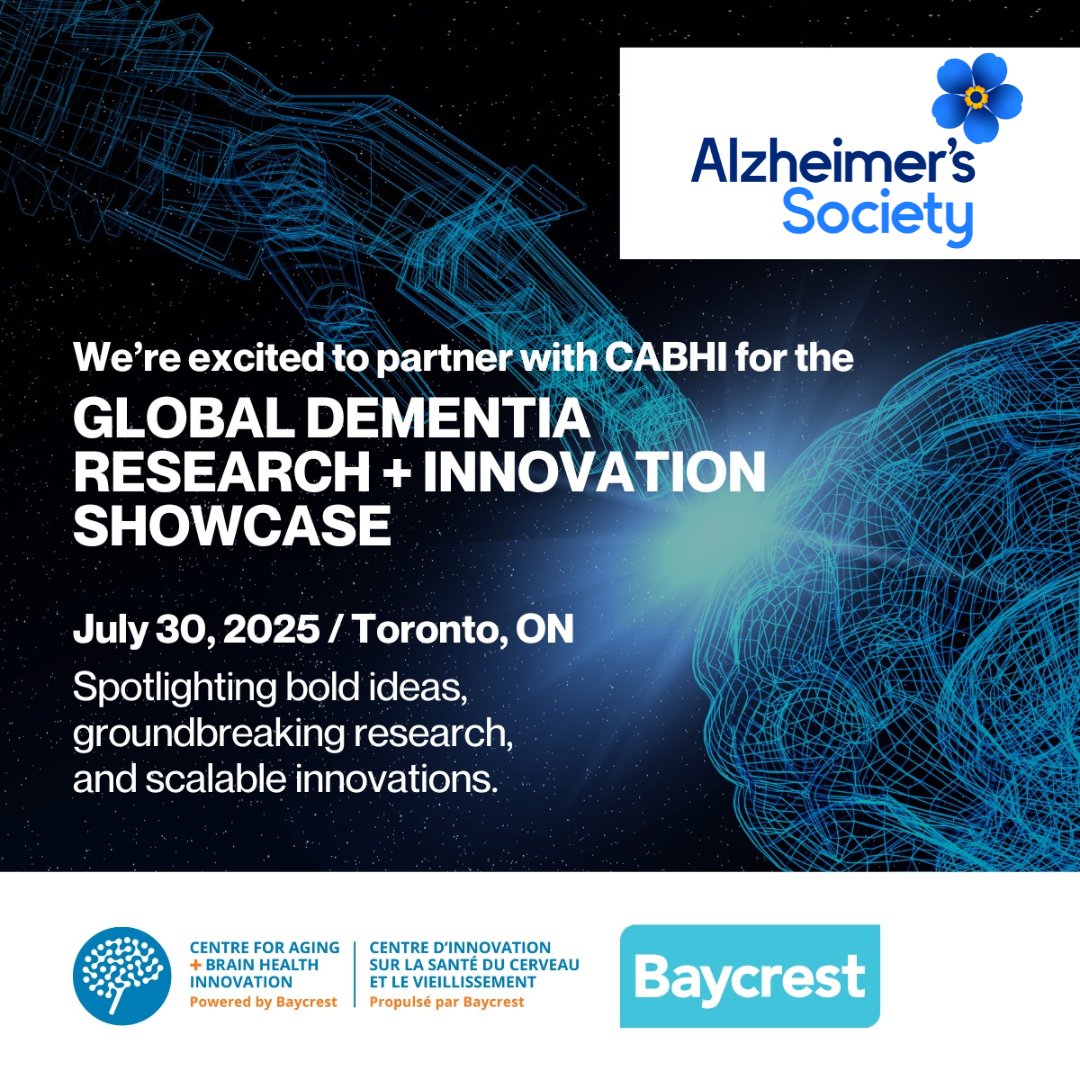 We're absolutely thrilled to partner with <a href="/cabhi_innovates/">CABHI</a>, who will host the Global Dementia Research and Innovation Showcase on July 30 during the <a href="/alzassociation/">Alzheimer's Association</a> International Conference.
 
This exciting event will bring together global leaders in ageing, brain health, and
