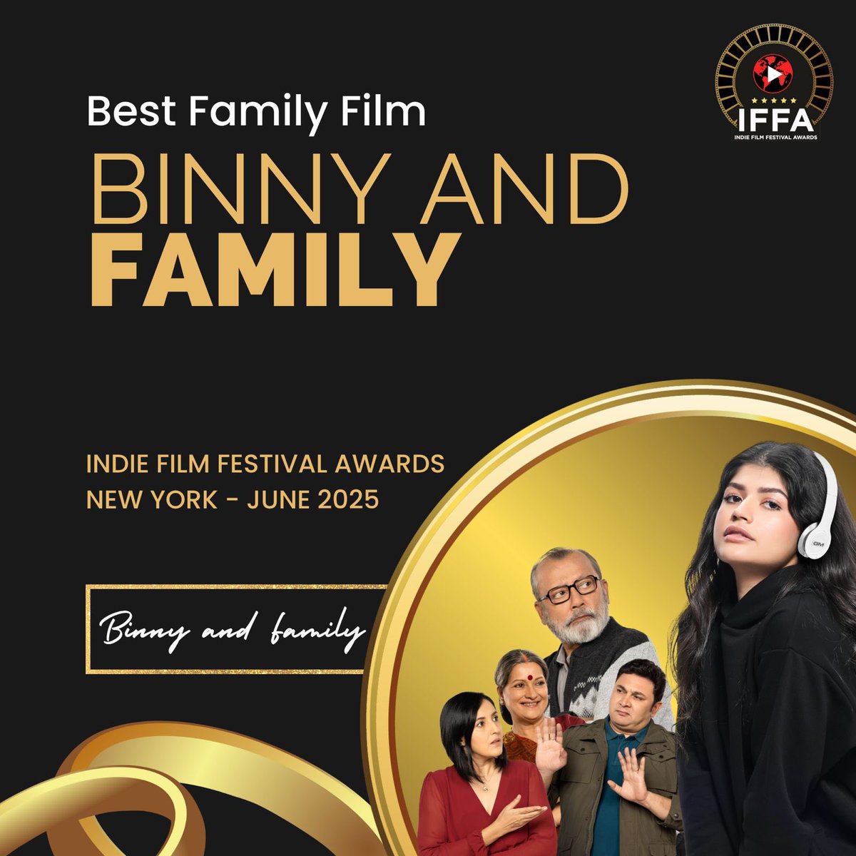 FIRST EDITION OF INDIE FILM FESTIVAL AWARDS - NEW YORK ANNOUNCES WINNERS FOR HINDI FILMS 2024... The much-talked-about event honoured talents from across the world.
⭐️ #KartikAaryan
⭐️ #KatrinaKaif
⭐️ #ChanduChampion
⭐️ #BinnyAndFamily
⭐️ #SiddharthAnand
⭐️ #ImtiazAli
⭐️