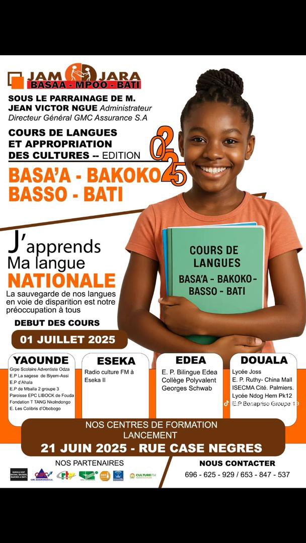 Apprentissage du Basaa  disponible dans nos villes