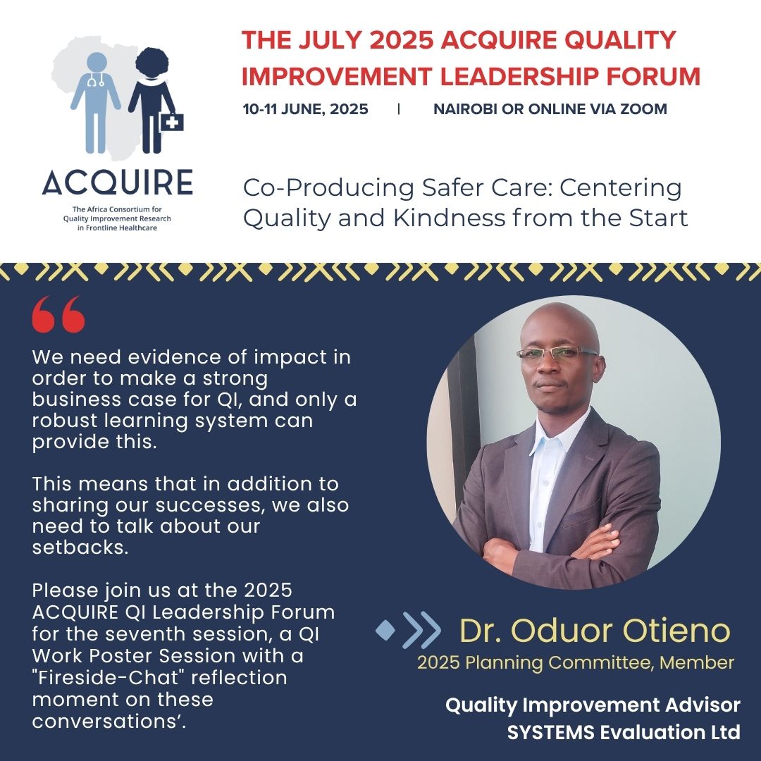 🎤 What are QI leaders saying about the July 2025 QI Forum? Hear directly from our Planning Committee members as they share their hopes, vision, and excitement for this July’s event.  <a href="/oduorotieno_QI/">Oduor-Otieno F. 🇰🇪</a> 
🔗 Register today: qiforum.acquirefrontline.org
#QIForum2025 #QILeadership