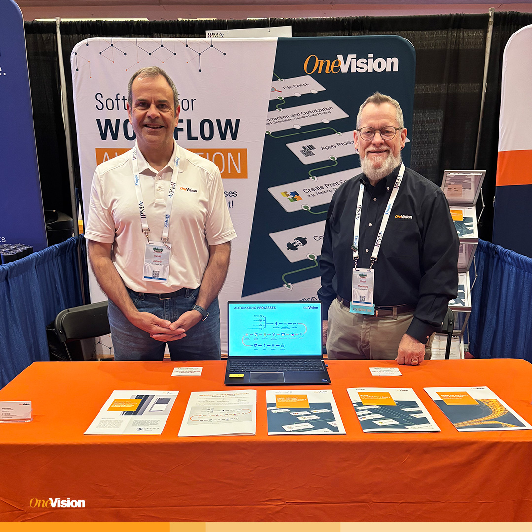 Turn your toughest jobs into your biggest wins – together with OneVision! 🏆

We are at <a href="/IPMAHQ/">IPMA HQ</a> Conference in Spokane, WA and cannot wait the inspiring discussions about automation in #inplant #printing 🌟

👉 onevision.com/software-solut…