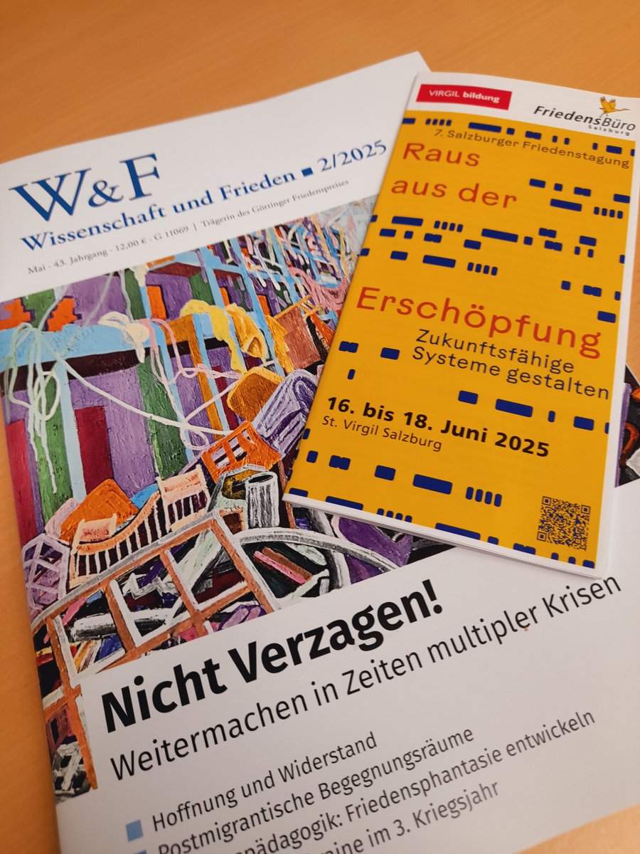 Thomas Roithner (@t_roithner) on Twitter photo „Die weißen Tauben sind müde“ erklärt Heribert Prantl in seinem Buch „Den Frieden gewinnen“.
Zwei hochspannende Debatten schließen hier an: <a href="/W_und_F/">Wissenschaft und Frieden</a> hat 1A-Schwerpunkt zu „Nicht Verzagen“ und <a href="/friedensbuero/">Friedensbüro Salzburg</a> debattiert zukunftsfähige Systeme und wie „Raus aus der Erschöpfung“. „Die weißen Tauben sind müde“ erklärt Heribert Prantl in seinem Buch „Den Frieden gewinnen“.
Zwei hochspannende Debatten schließen hier an: <a href="/W_und_F/">Wissenschaft und Frieden</a> hat 1A-Schwerpunkt zu „Nicht Verzagen“ und <a href="/friedensbuero/">Friedensbüro Salzburg</a> debattiert zukunftsfähige Systeme und wie „Raus aus der Erschöpfung“.