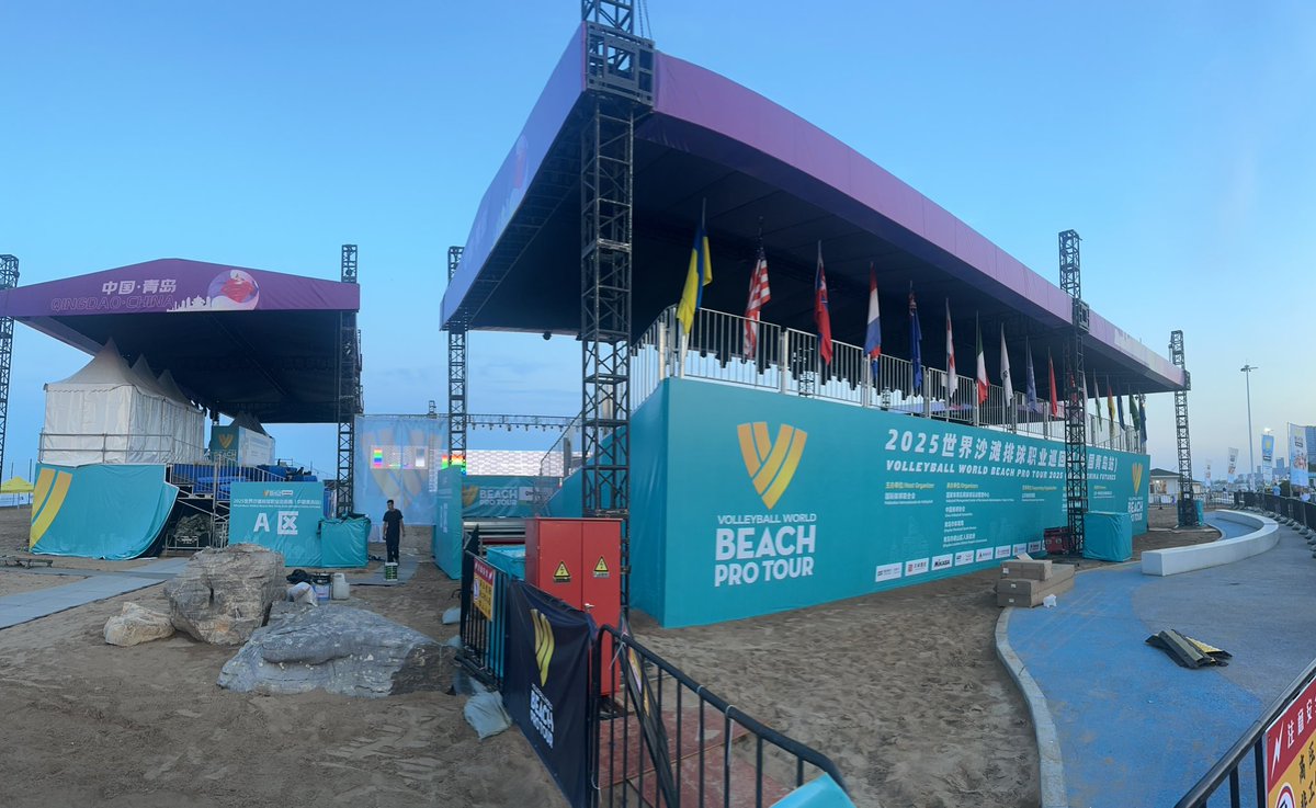 beach_kabto's tweet image. BPT FUTURES Qingdao🇨🇳
に出場するため中国青島に来ています！

本日は大会会場にて練習を行いました。
試合は明後日の本戦からになります。
髙橋選手と共に頑張ります！

#beachvolleyball
#ビーチバレーボール
#KABTO
#中国
#CHINA
#青島
#Qingdao