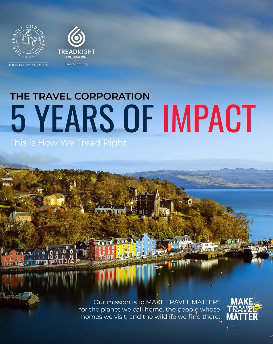 EvanEvansTours's tweet image. Our TTC Global IMPACT REPORT 2024 is out! 🌳🌱✨ 
What we achieved in 2024 vs 2023 👇

⚡ 2 new fully-electric coaches
🚝 5 new rail trips
🚶 3 new zero-carbon walking tours
🌳 Printed brochures reduced by 75%

Read more: impact.ttc.com/progress/

#maketravelmatter #evanevanstours