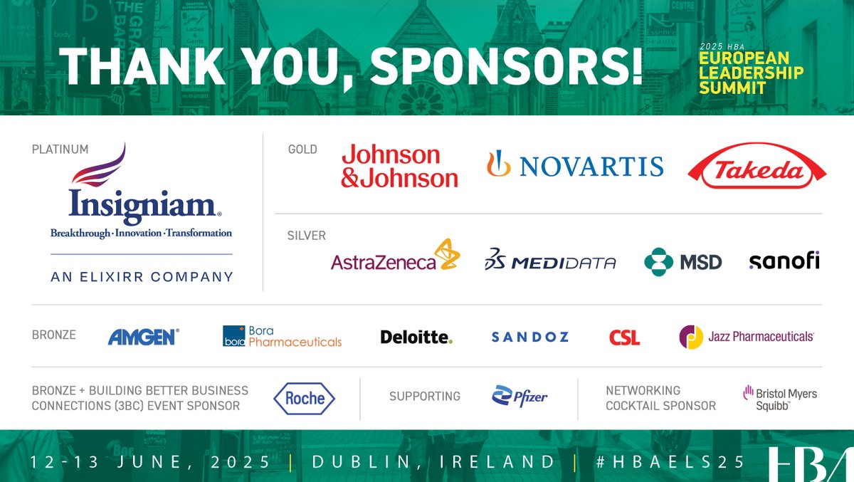 HBAnet (@hbanet) on Twitter photo #HBAELS25 is 1 day away! Thank you, sponsors, for your generous support: <a href="/Insigniam/">Insigniam</a>, <a href="/JNJNews/">Johnson & Johnson</a>, <a href="/Novartis/">Novartis</a>, <a href="/TakedaPharma/">Takeda</a>, <a href="/AstraZeneca/">AstraZeneca</a>, <a href="/MSDInvents/">MSD</a>, <a href="/Medidata/">Medidata</a>, <a href="/sanofi/">Sanofi</a>, <a href="/Amgen/">Amgen 🧪🔬🧬</a>, Bora Pharmaceuticals, <a href="/CSL/">CSL</a>, <a href="/JazzPharma/">Jazz Pharmaceuticals</a>, <a href="/DeloitteUS/">Deloitte US</a>, <a href="/Roche/">Roche</a>, Sandoz, <a href="/pfizer/">Pfizer Inc.</a>, <a href="/bmsnews/">Bristol Myers Squibb</a> #HBAimpact #HBAELS25 is 1 day away! Thank you, sponsors, for your generous support: <a href="/Insigniam/">Insigniam</a>, <a href="/JNJNews/">Johnson & Johnson</a>, <a href="/Novartis/">Novartis</a>, <a href="/TakedaPharma/">Takeda</a>, <a href="/AstraZeneca/">AstraZeneca</a>, <a href="/MSDInvents/">MSD</a>, <a href="/Medidata/">Medidata</a>, <a href="/sanofi/">Sanofi</a>, <a href="/Amgen/">Amgen 🧪🔬🧬</a>, Bora Pharmaceuticals, <a href="/CSL/">CSL</a>, <a href="/JazzPharma/">Jazz Pharmaceuticals</a>, <a href="/DeloitteUS/">Deloitte US</a>, <a href="/Roche/">Roche</a>, Sandoz, <a href="/pfizer/">Pfizer Inc.</a>, <a href="/bmsnews/">Bristol Myers Squibb</a> #HBAimpact