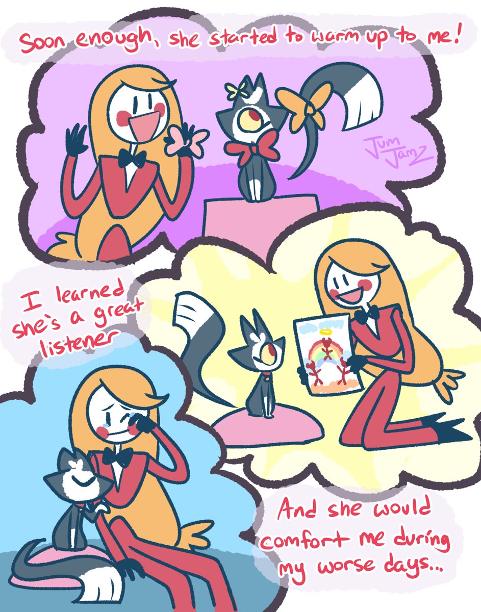 Charlie telling Lilith how she met you-know-who #HazbinHotelFanart