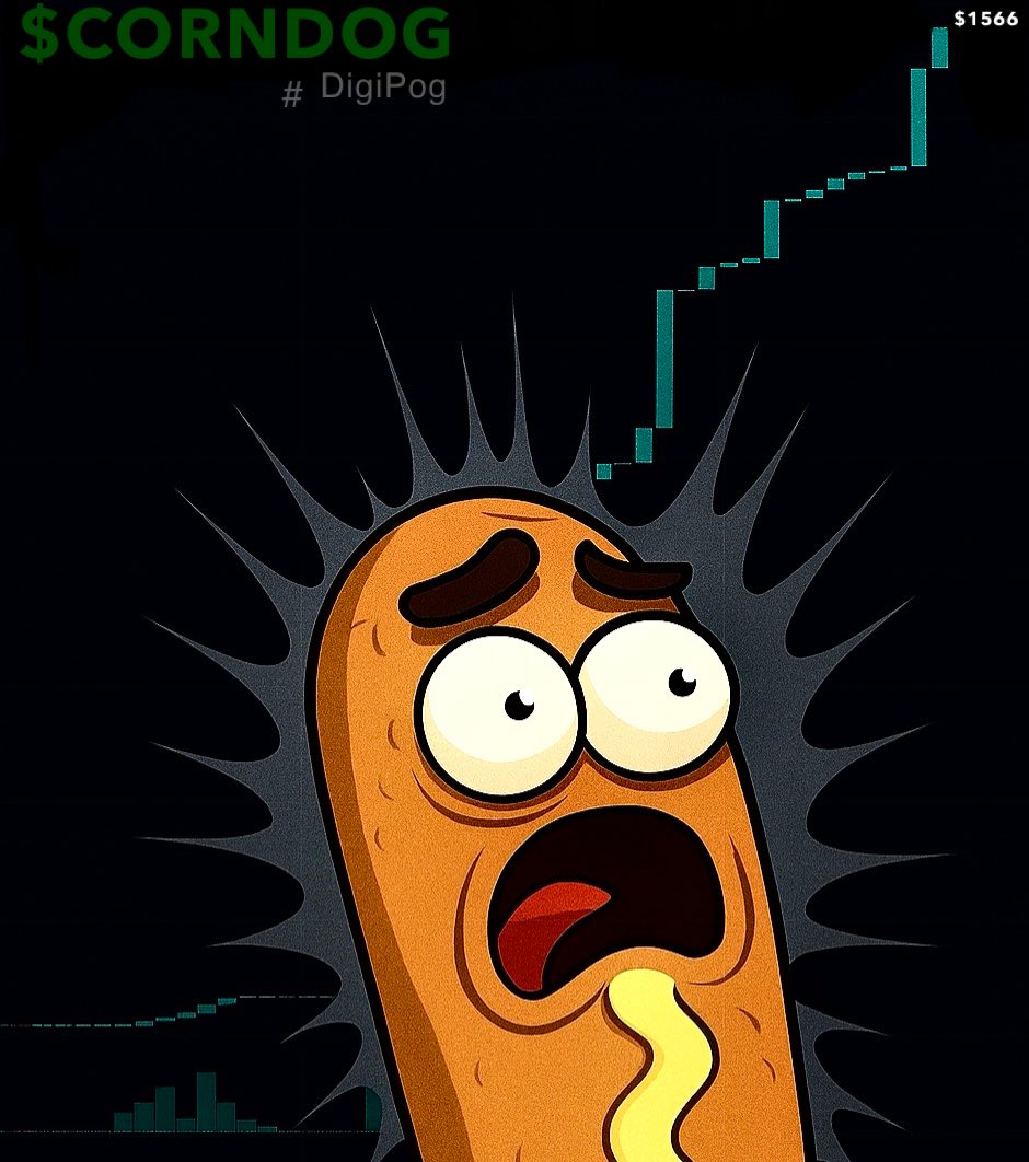 CORNDOGDIGIPOG's tweet photo. ๐จ$CORNDOG just MeatMissiled to $1500!๐ณ. No utility. Just ๐ฝ๐ญ #ButtRocket vibes & delusion. ๐ตโ๐ซ๐ฐThe breaded #SausageRocket Ballistic Beef is on a tear!๐ฅฉ๐ Only 1 #CornDog left in existence. #DegenSeason #CryptoTwitter #MemeCoin BUY NOW & Brag! โ
๐ https://t.co/jcHEeMR6WK https://t.co/wWOJeCahvi