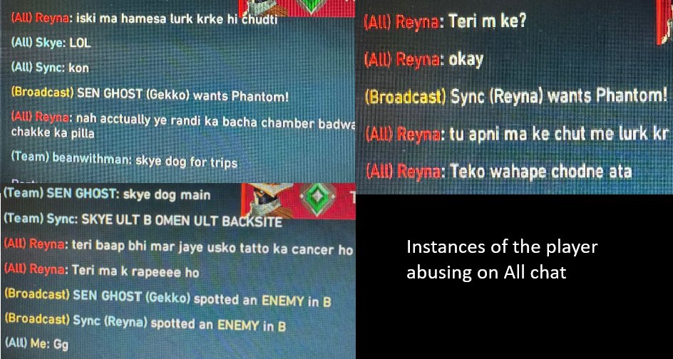 push_val's tweet photo. I have attached the required screenshots here.

Players like this ruin the entire ranked experience. They make the game toxic and unplayable for others, should be banned to keep the community fair and healthy.

2/2 https://t.co/nk8LFLlukS