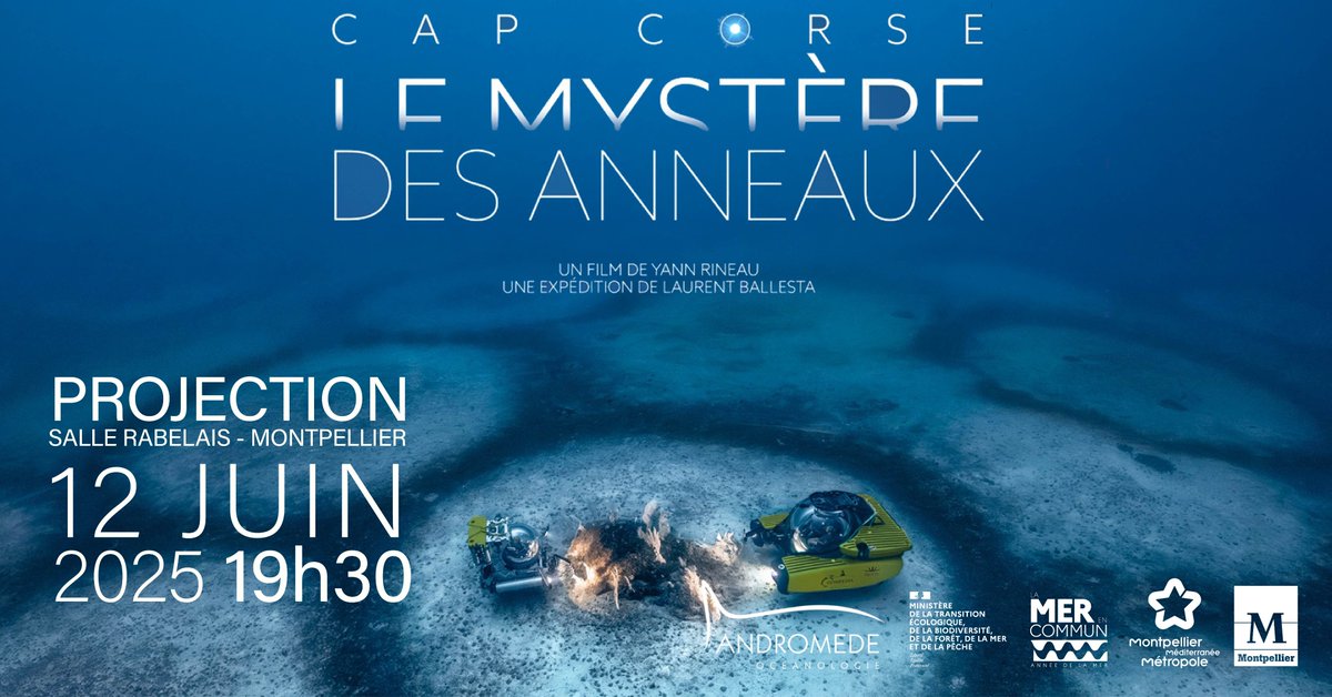 Rdv demain à la Salle Rabelais de Montpellier pour la projection du dernier film de Laurent Ballesta : Cap Corse, le mystère des anneaux !

Infos et résa : helloasso.com/associations/a…

#ballesta #festival #Montpellier