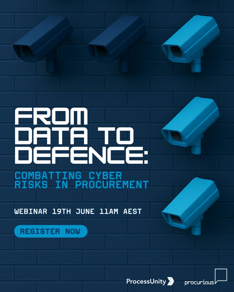 Join our webcast with ProcessUnity to explore how procurement can become a strategic defender against cyber risks. Don't miss out on this crucial conversation!

Register now: eu1.hubs.ly/H0kWlBl0

#CyberRisk #CyberSecurity #procurement