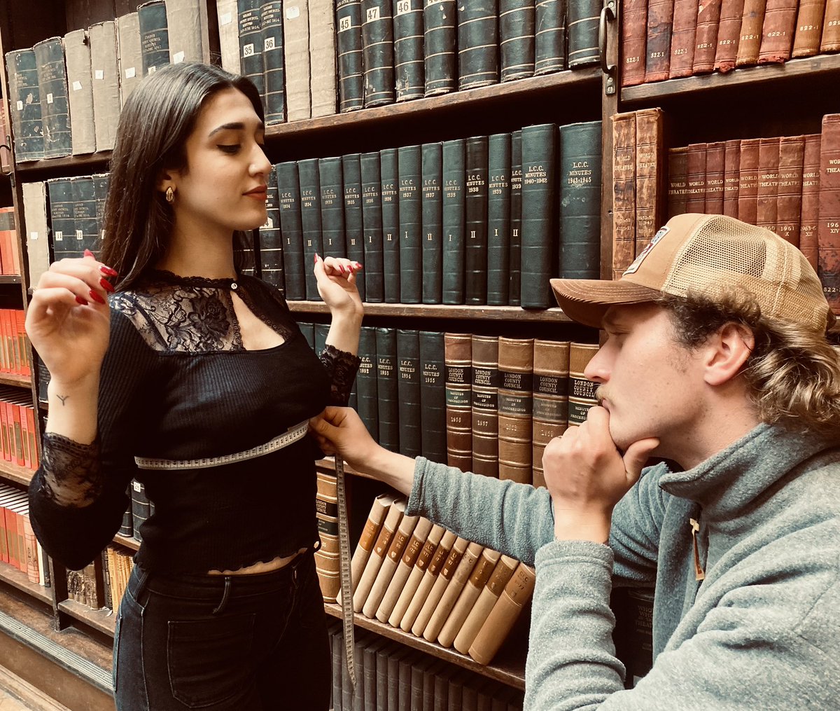 Having a quick reccy &amp; measure up with <a href="/Madame_Gia/">Madame Gia Goddess</a> at <a href="/UKLeatherArch/">UK Fetish Archives</a>  before our big shoot this Sunday 🤭 
-
Cannot belive you will be leaving soon. Time goes by too quickly.. thank you for everything ❤️