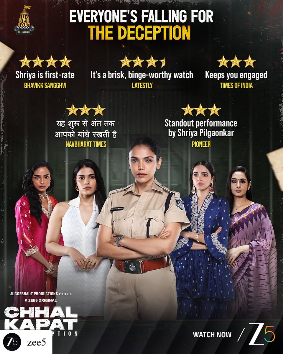Juggernaut Productions (@juggernaut_in10) on Twitter photo Repost โข <a href="/ZEE5India/">ZEE5Official</a> Canโt trust the suspects? Then trust these stars!
#ChhalKapatTheDeception streaming now, only on #ZEE5.
#ChhalKapatTheDeceptionOnZEE5
<a href="/ShriyaP/">Shriya Pilgaonkar</a> #KamyaAhlawat <a href="/raginidwivedi24/">๐ Ragini Dwivedi ๐</a> #TuhinaDas #YahhveSharma <a href="/ApnAnuj/">Anuj Sachdeva</a> @smaransahu <a href="/PachauriPranay/">Pranay Pachauri</a> #KeshavLokwani Repost โข <a href="/ZEE5India/">ZEE5Official</a> Canโt trust the suspects? Then trust these stars!
#ChhalKapatTheDeception streaming now, only on #ZEE5.
#ChhalKapatTheDeceptionOnZEE5
<a href="/ShriyaP/">Shriya Pilgaonkar</a> #KamyaAhlawat <a href="/raginidwivedi24/">๐ Ragini Dwivedi ๐</a> #TuhinaDas #YahhveSharma <a href="/ApnAnuj/">Anuj Sachdeva</a> @smaransahu <a href="/PachauriPranay/">Pranay Pachauri</a> #KeshavLokwani