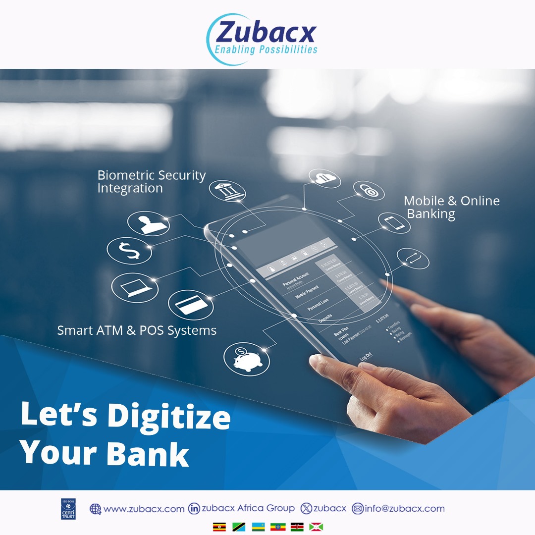 Zubacx makes banking smarter. From secure mobile apps to biometric POS terminals and ATM monitoring systems, Zubacx delivers end-to-end Digital Banking Solutions designed for the modern financial institution
#Zubacx #DigitalBanking #FintechAfrica #SmartBanking #BankingInnovation