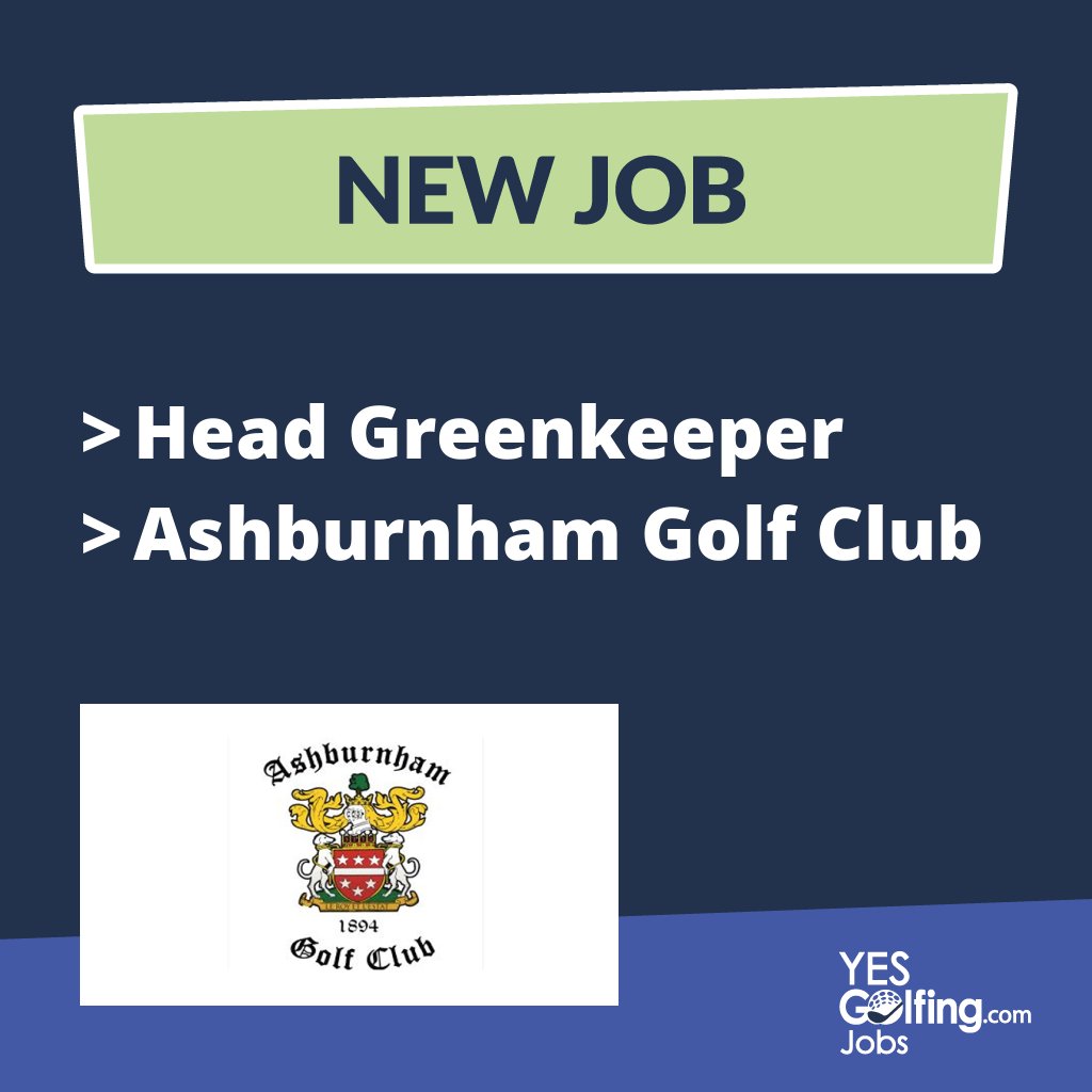⛳ Ashburnham Golf Club are recruiting a Head Greenkeeper to lead their team at one of Wales' top championship courses. 

More info here &gt;&gt; bit.ly/3xjCw2B

#GolfJobs #YESGolfingJobs

@ashburnhamgolf