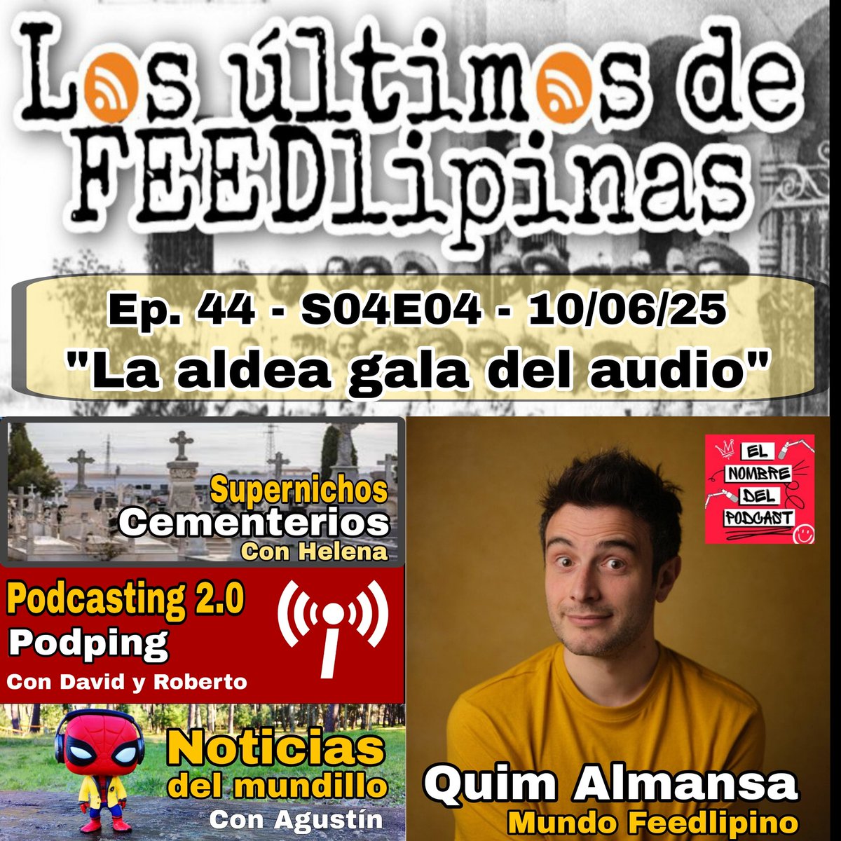 Los últimos de FEEDlipinas (@ultimosfeed) on Twitter photo Episodio 44 publicado! Metapodcasting independiente en vena a cero euritos de vellón. Con las secciones habituales de Hell <a href="/Mujeresconhist2/">Mujeres con historia</a> Agus <a href="/verdugo789/">ᗩGᑌS 🎧¿Qué mirá bobo? Andá pá allá</a> David y Roberto, charleta mítica con Quim de <a href="/elnombredelpod/">El Nombre del Podcast</a> y las recomendaciones #podcasting
redcircle.com/shows/610e9ea8… Episodio 44 publicado! Metapodcasting independiente en vena a cero euritos de vellón. Con las secciones habituales de Hell <a href="/Mujeresconhist2/">Mujeres con historia</a> Agus <a href="/verdugo789/">ᗩGᑌS 🎧¿Qué mirá bobo? Andá pá allá</a> David y Roberto, charleta mítica con Quim de <a href="/elnombredelpod/">El Nombre del Podcast</a> y las recomendaciones #podcasting
redcircle.com/shows/610e9ea8…
