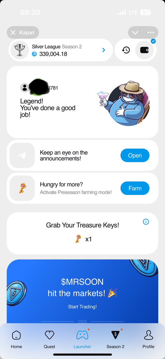 Osman69013697's tweet photo. @earnwithme99 @tonstationgames @GiveRep Hi SEASON 2 HAS NOT BEEN ACCOUNTED TO MY MRSOON ACCOUNT. WHAT SHOULD I DO? CAN YOU HELP ME? https://t.co/XSl7Jp7IPK