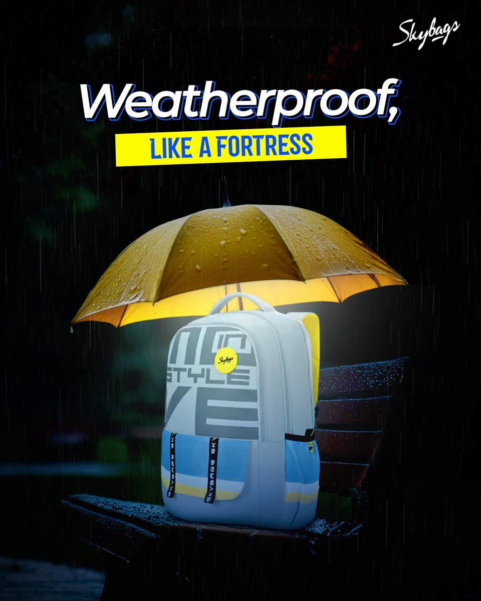 InSkybags's tweet photo. Rain? No stress 🌧️
Skybags built-in rain cover outsmarts any umbrella ☔  keeping you dry, stylish, and always on point ✨

#Skybags2025  #PackYourVibe #WeatherproofStyle #BackToCool #StyleThatMoves #RainReady https://t.co/uaMAf06S9E