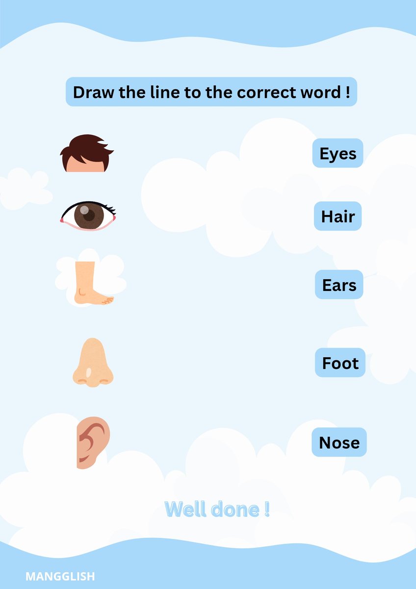 PARTS OF BODY WORKSHEET (5k)
Tap the link on bio ❗

#englishvocabulary #TrendingNow