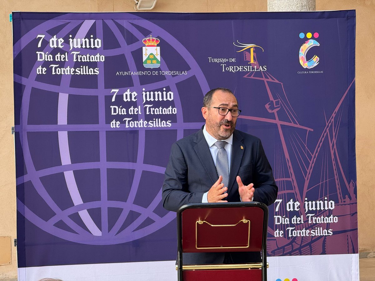 El pasado sábado recordamos la firma del Tratado de Tordesillas, uno de los hitos diplomáticos más importantes de la historia. Un acuerdo que situó a Tordesillas en el centro del mundo y que hoy sigue siendo motivo de orgullo.

#Tordesillas #TratadoDeTordesillas