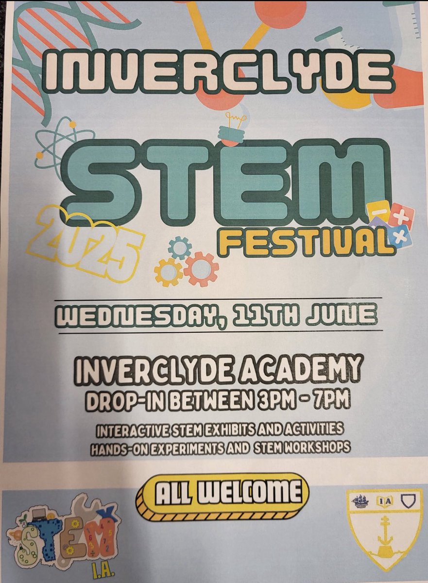 Gillian Neeson PSDO (@gillneesonpsdo) on Twitter photo The Inverclyde STEM Festival events continue today at Inverclyde Academy. Everyone is welcome. Drop in between 3pm and 7pm to take part in the fun <a href="/Aileymill/">Aileymill Primary</a> <a href="/InverkipPrimary/">Inverkip Primary</a> <a href="/WemyssBaySchool/">Wemyss Bay Primary</a> <a href="/invacad/">Inverclyde Academy</a> The Inverclyde STEM Festival events continue today at Inverclyde Academy. Everyone is welcome. Drop in between 3pm and 7pm to take part in the fun <a href="/Aileymill/">Aileymill Primary</a> <a href="/InverkipPrimary/">Inverkip Primary</a> <a href="/WemyssBaySchool/">Wemyss Bay Primary</a> <a href="/invacad/">Inverclyde Academy</a>