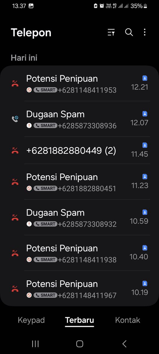 Dear, 2 hari ini banyak sekali spam ke nomor saya.
Padahal tidak pernah share nomor  kemana mana. Kecuali bankuntuk terima gaji.
<a href="/indosat/">Indosat Ooredoo Hutchison</a> <a href="/CareIM3/">IM3 Care</a>