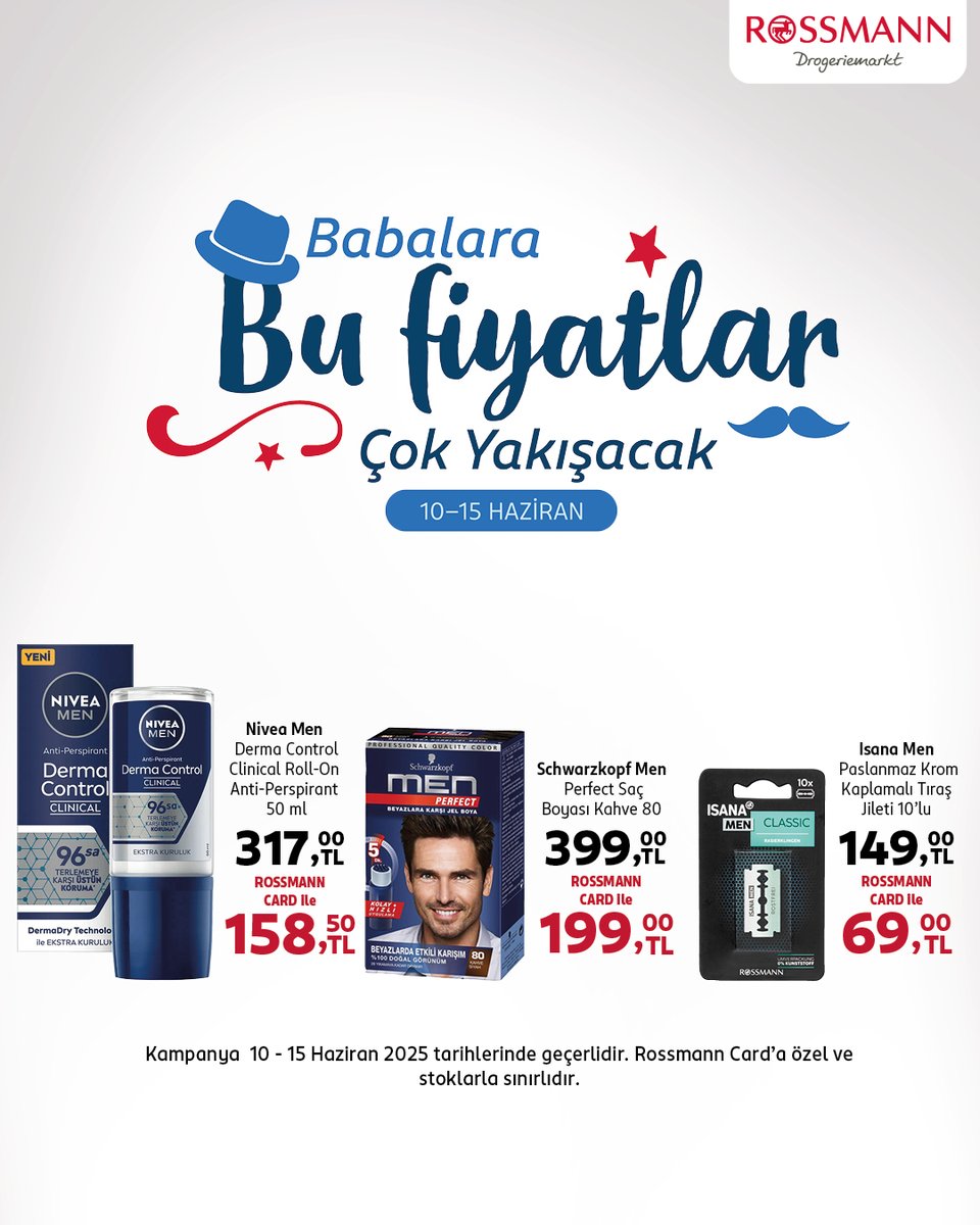 ArmoniPark (@armonipark) on Twitter photo Rossmann’da Babalar Günü kampanyası başladı! 😍
15 Haziran tarihine kadar geçerli özel fiyatlar şimdi #ArmoniPark Rossmann mağazasında. #ArmoniParkAVM ♥️ #İyiHissettirenAlışveriş <a href="/rossmannturkiye/">Rossmann Türkiye</a> Rossmann’da Babalar Günü kampanyası başladı! 😍
15 Haziran tarihine kadar geçerli özel fiyatlar şimdi #ArmoniPark Rossmann mağazasında. #ArmoniParkAVM ♥️ #İyiHissettirenAlışveriş <a href="/rossmannturkiye/">Rossmann Türkiye</a>