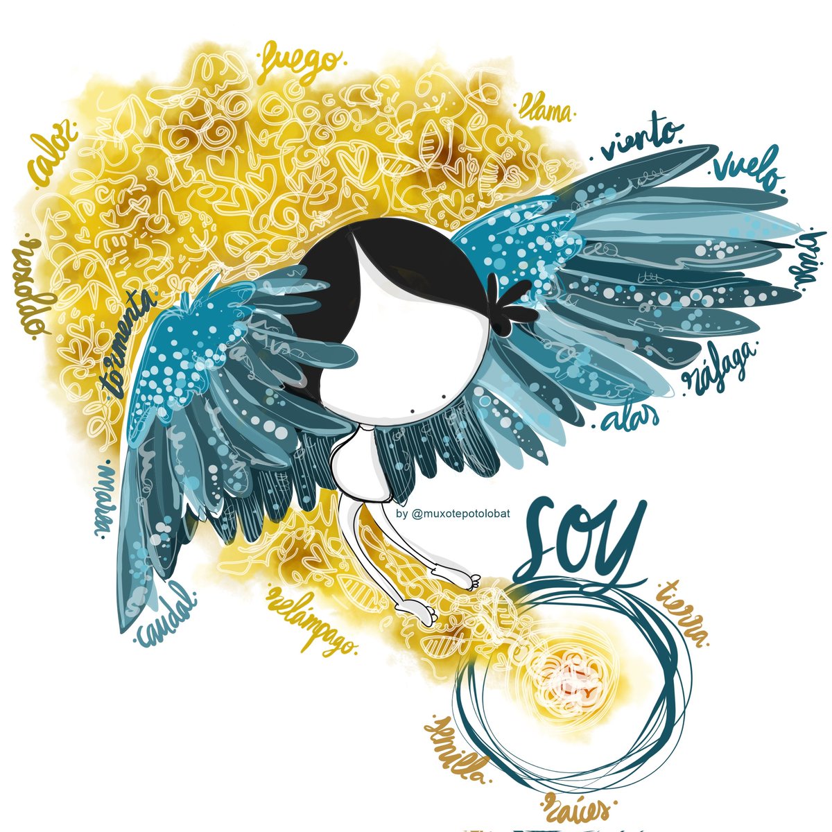 Soy alas. Soy viento. Ráfaga y brisa. Soy en vuelo.
Soy caliente, ardiente, valiente y a ratos un poco insconciente.
Soy hoguera, llama y rescoldo.
Soy la marea. La corriente. Calma y tormenta. Caudal y océano.
Soy raíces. Soy semilla y fruto. Soy la grieta.
#EeeegunonMundo!!