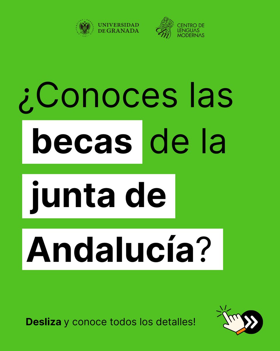 📢🔴¿Sabías que la 𝐉𝐮𝐧𝐭𝐚 𝐝𝐞 𝐀𝐧𝐝𝐚𝐥𝐮𝐜𝐢́𝐚 puede 𝐜𝐮𝐛𝐫𝐢𝐫 𝐭𝐮𝐬 𝐠𝐚𝐬𝐭𝐨𝐬 𝐩𝐚𝐫𝐚 𝐚𝐜𝐫𝐞𝐝𝐢𝐭𝐚𝐫 𝐢𝐝𝐢𝐨𝐦𝐚𝐬? 

Te presentamos las Ayudas para la adquisición y acreditación de competencia lingüística en Grado 👇