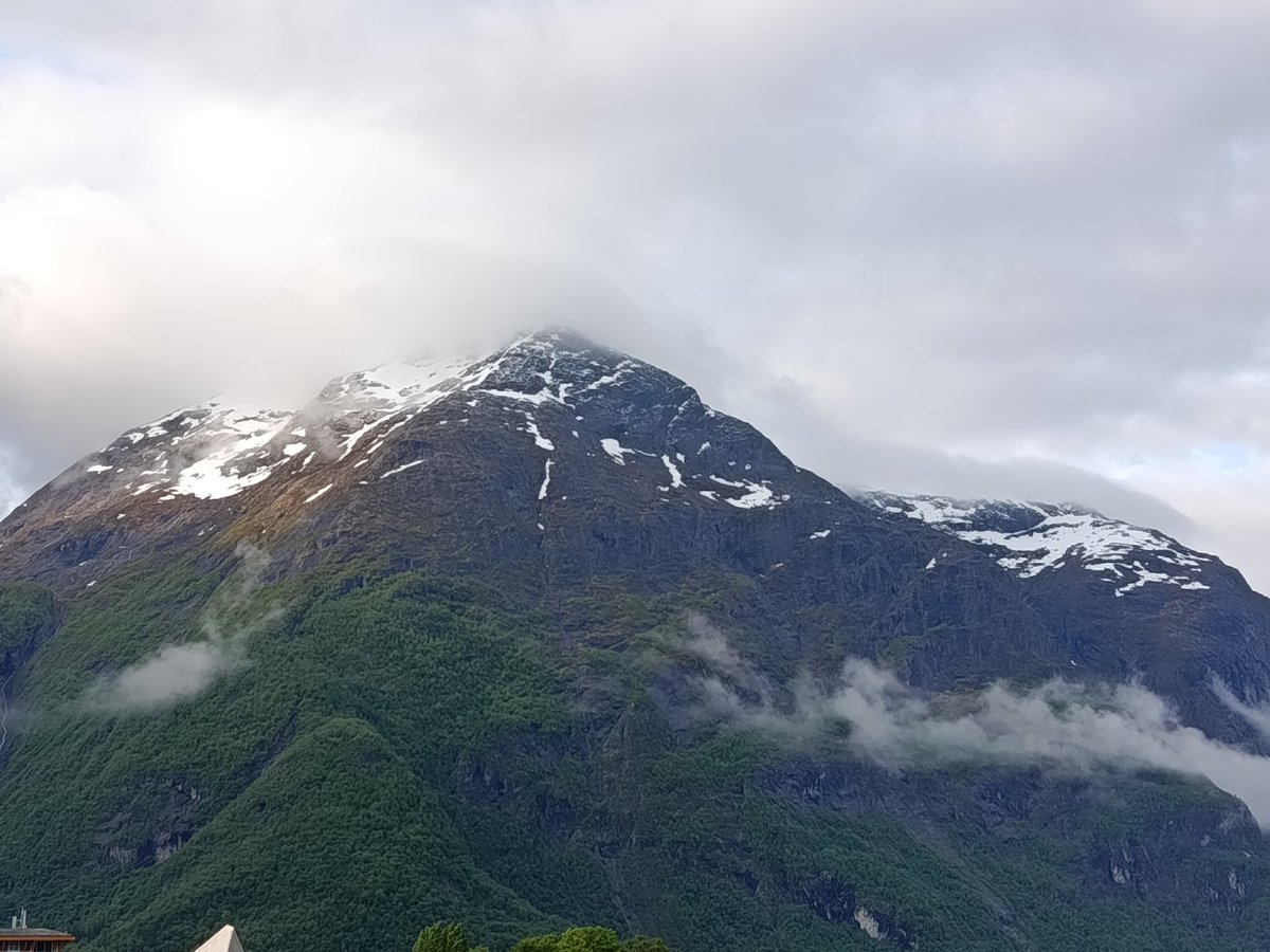 Breakfast with a view, even if it's only 11 degrees out there.