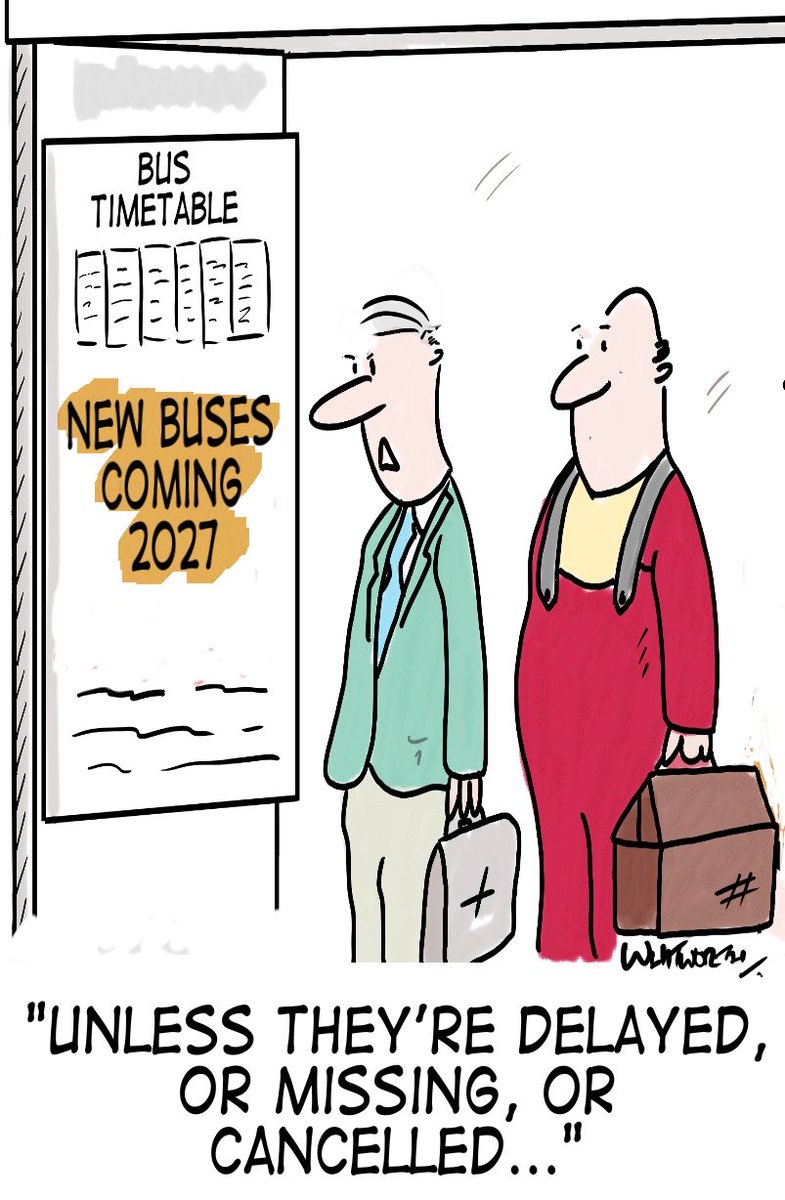 New buses are on their way. Aren’t they? This week’s ⁦<a href="/sheffieldtrib/">The Tribune</a>⁩ cartoon.