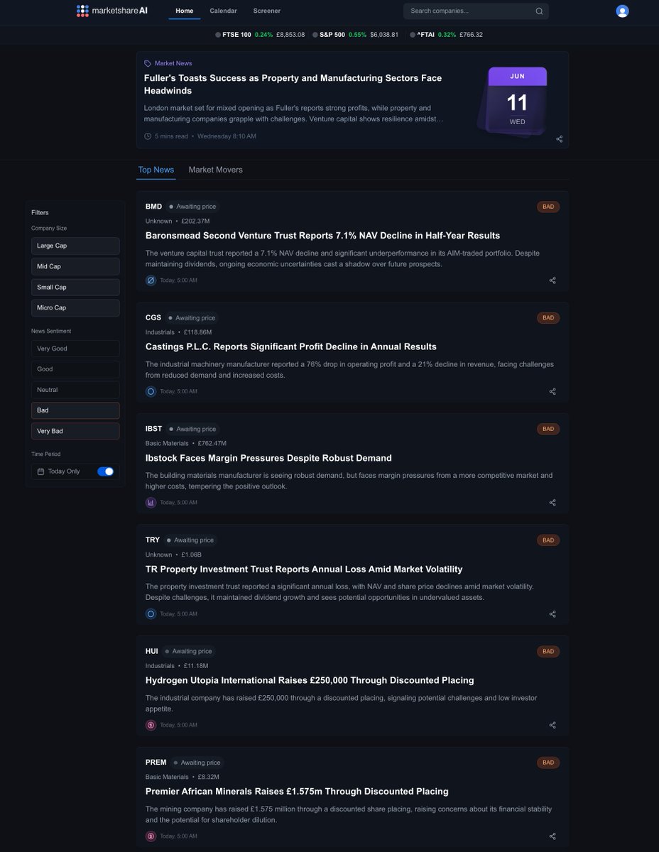 marketshareai.uk

Quite a lot of negative news out there too

#BMD #CGS #IBST #TRY #BVT #VP. #WPHO