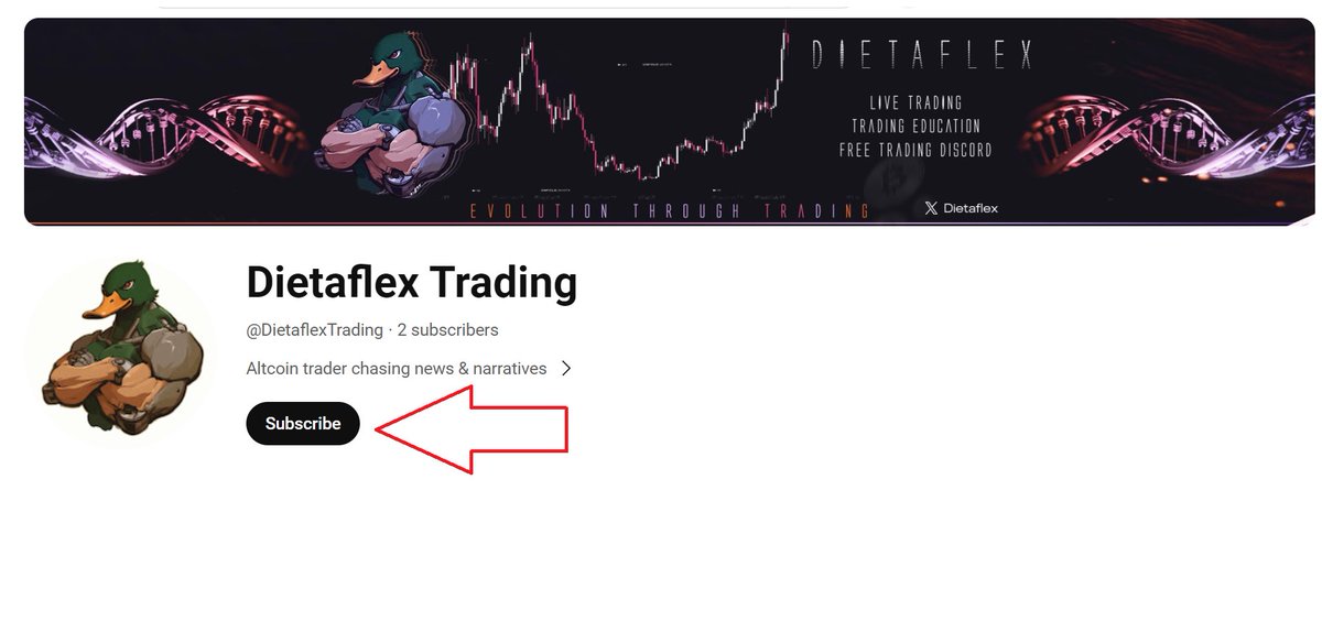 🎉GIVEAWAY 100$ in $USDT to one Subscriber to celebrate the launch of my Trading Youtube Channel

1)Subscribe to the channel

youtube.com/@Dietaflextrad…

2)Leave a comment with your Youtube username

3)Repost this

Winner randomly picked on Friday 13th June!