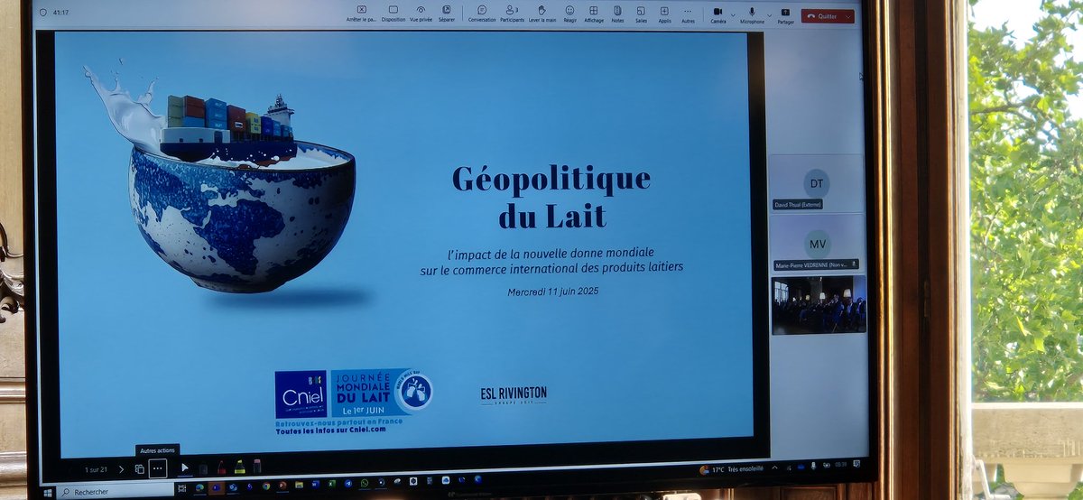 jmseronie's tweet image. Ce matin petit déjeuner @cniel @FNIL75 @ReseauFnpl @FNSEA géopolitique du lait
La ministre reprend les évolutions législatives et réglementaires , les aides , le nutiscore .... En ouverture d une table ronde qui devrait elle s intéresser au monde et ouvrir des perspectives !