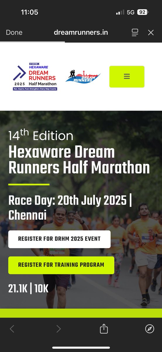 To know more, visit dreamrunners.in
Register now at - reg.myraceindia.com/MRTS/DRHM25

@drhm_chennai